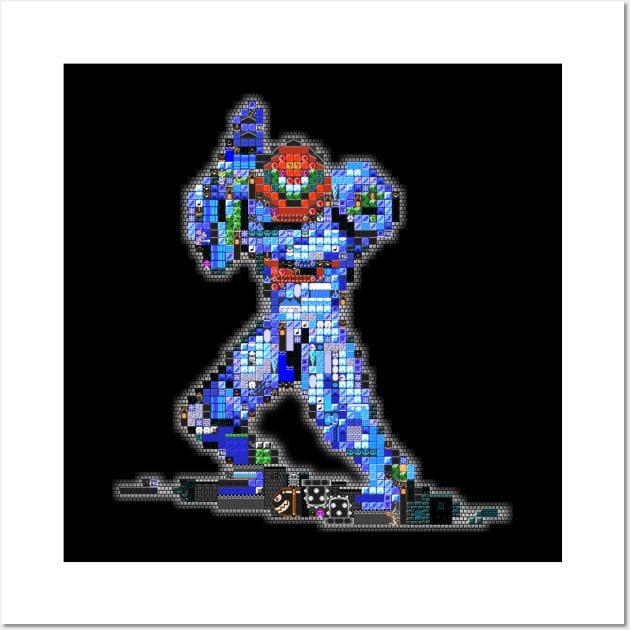 Metroid Dread Pixel Art Wall Art by MononcGeek